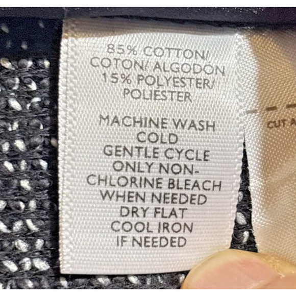 LOFT Tweed Biker Jacket Sz XL Gray Cotton Blend Lightweight Collared Pockets EUC - Picture 3 of 11